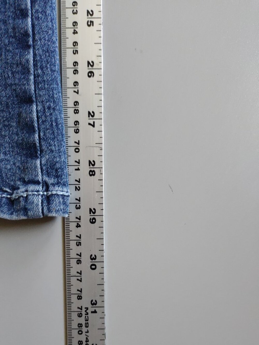 Embroidered blue jeans size XS permanent pressed boot cut - Picture 15 of 15